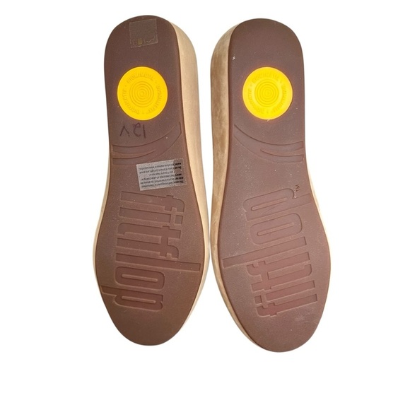 Flipflop Slip On Loafers Comfort Shoes Red Tan Suede US 9 - Picture 6 of 8